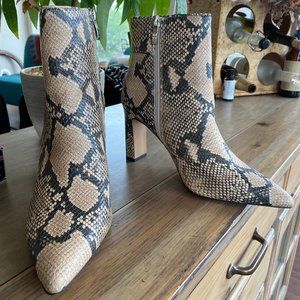 Steven by Steve Madden Snakeskin Booties